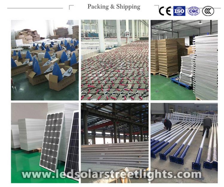 Deliver,Shipping and Serving of double arm solar street light
