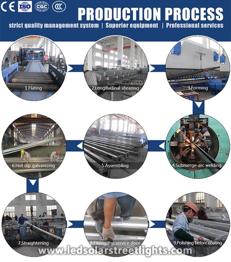 Production Process of Yard Light Pole