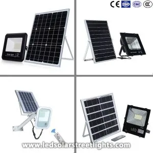 Holofote LED movido a energia solar