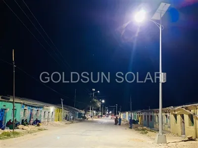 Onde as luzes de rua solares são usadas